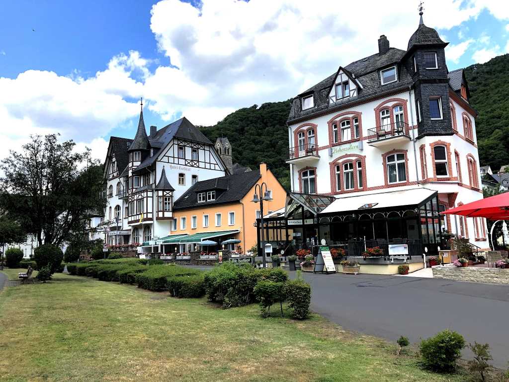 Blick auf Innenstadt Bad Bertrich - Urlaub an der Mosel und in der Mosel-Eifel in Ferienwohnung Bad Bertrich, Kurfürstenstraße 57, 56864 Bad Bertrich