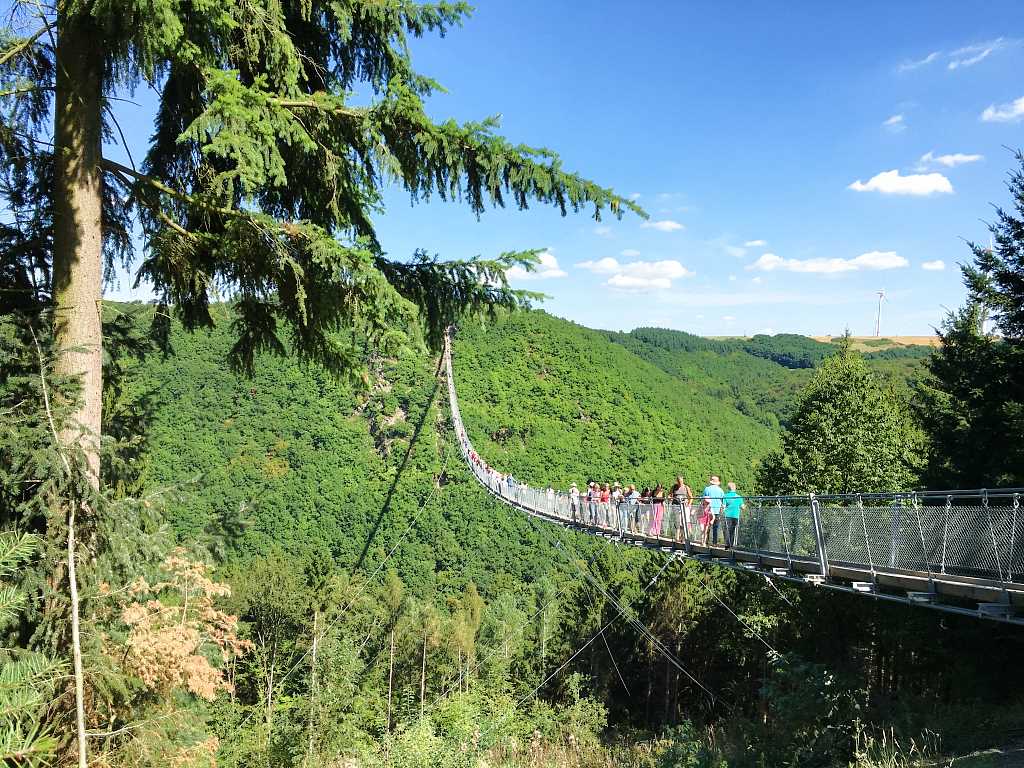 Hangeseilbrücke Geierlay - Urlaub an der Mosel und in der Mosel-Eifel in Ferienwohnung Bad Bertrich, Kurfürstenstraße 57, 56864 Bad Bertrich